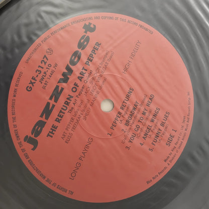 Art Pepper – The Return of Art Pepper – Japanese Vinyl (LP)