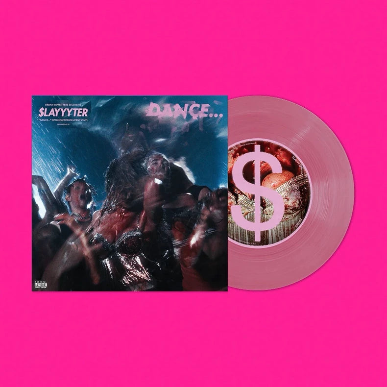 Slayyyter – DANCE... Urban Outfitters Clear Pink 7-Inch Vinyl – New – front
