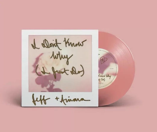 Ariana Grande and Jeff Goldblum pink 7-inch vinyl front