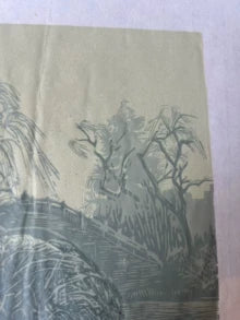 在风中飘荡 / Drifting in the Wind — Reduction Woodcut 1/1