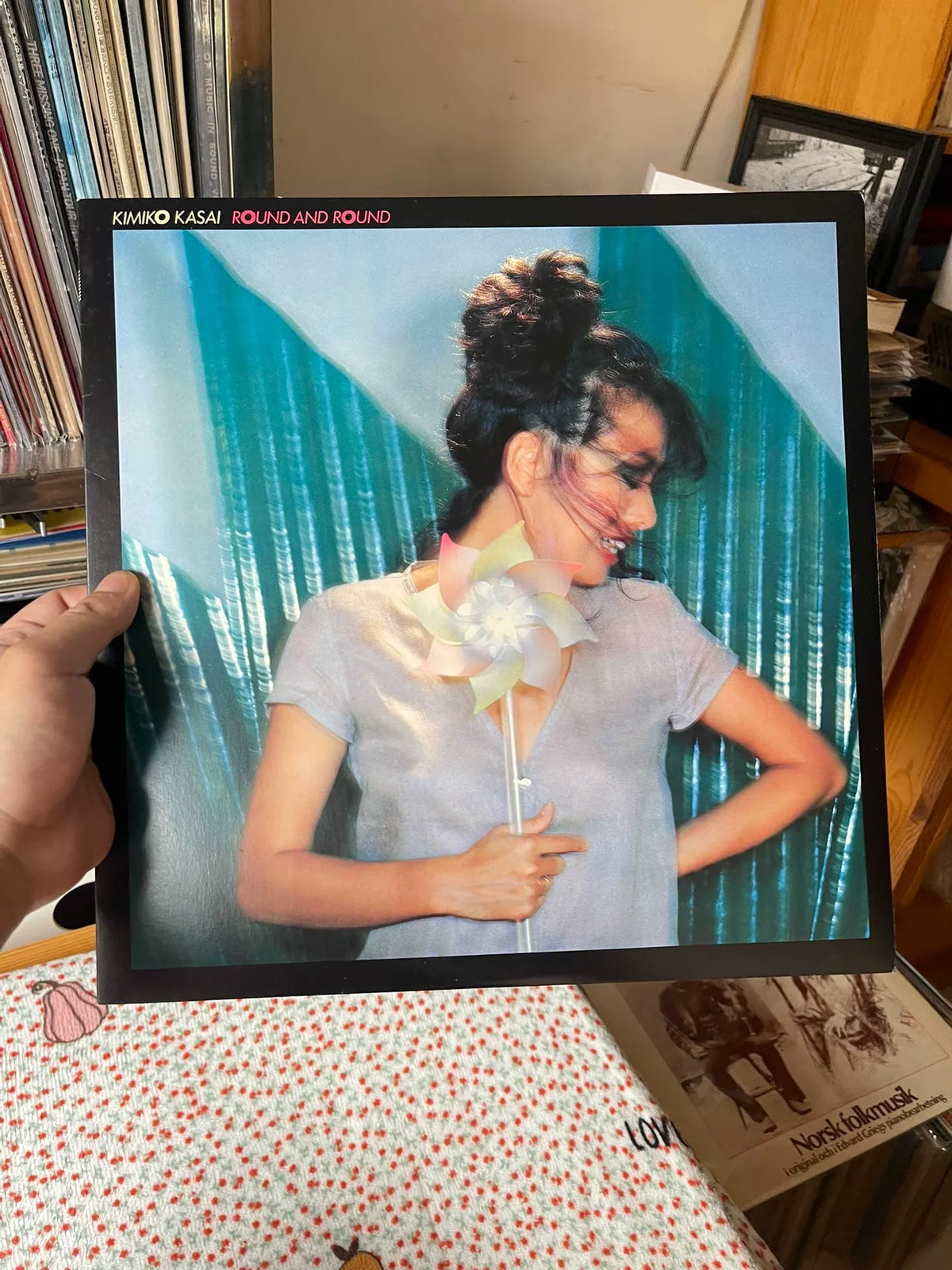 Kimiko Kasai – Round and Round – Japanese LP – actual item photograph 1