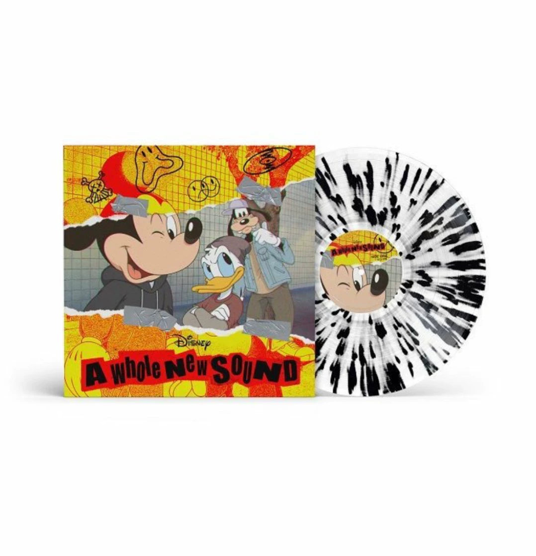 Disney – A Whole New Sound Black-and-White Splatter Vinyl LP — front view