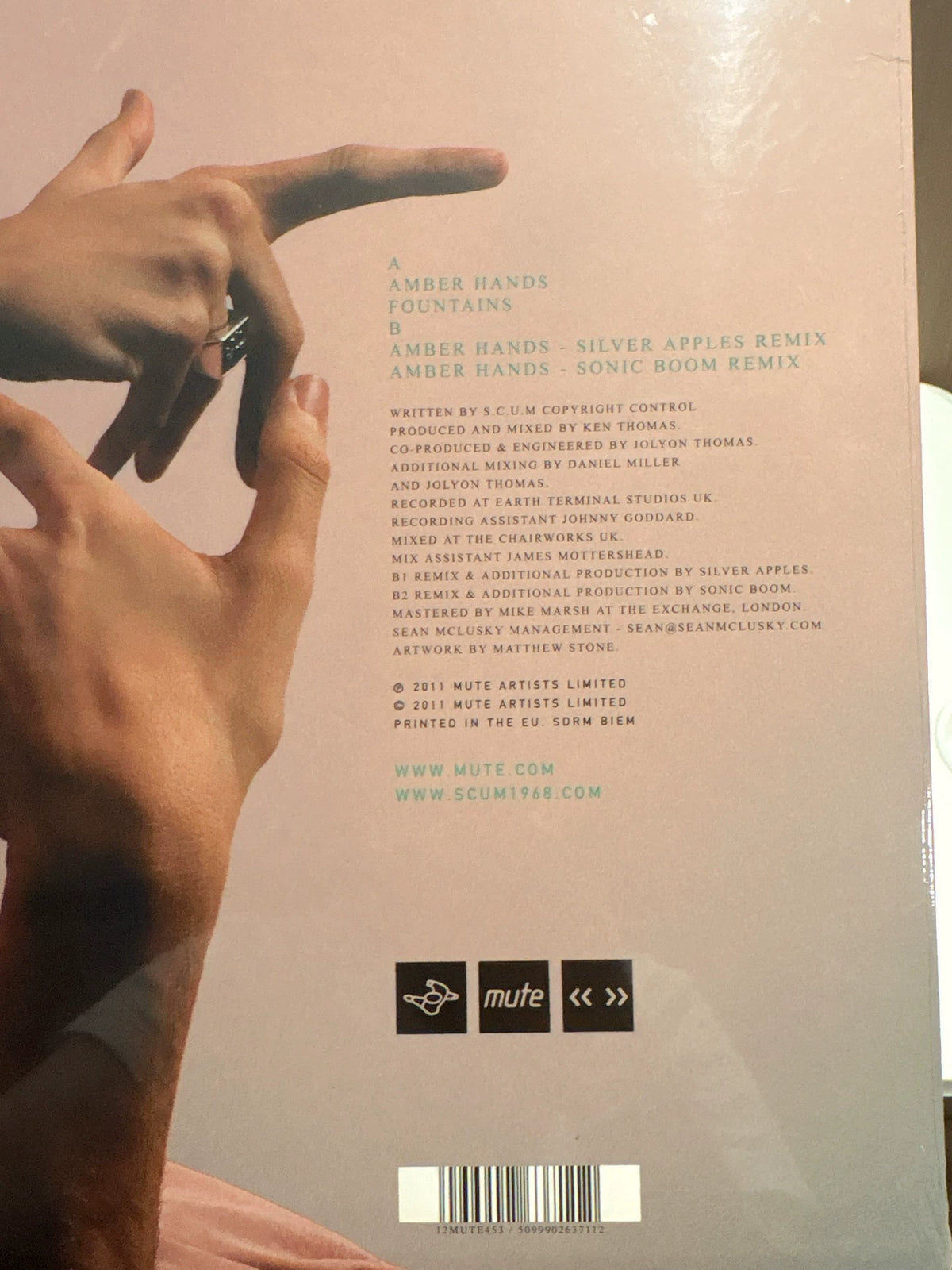 S.C.U.M – Amber Hands (Vinyl) – photo 3