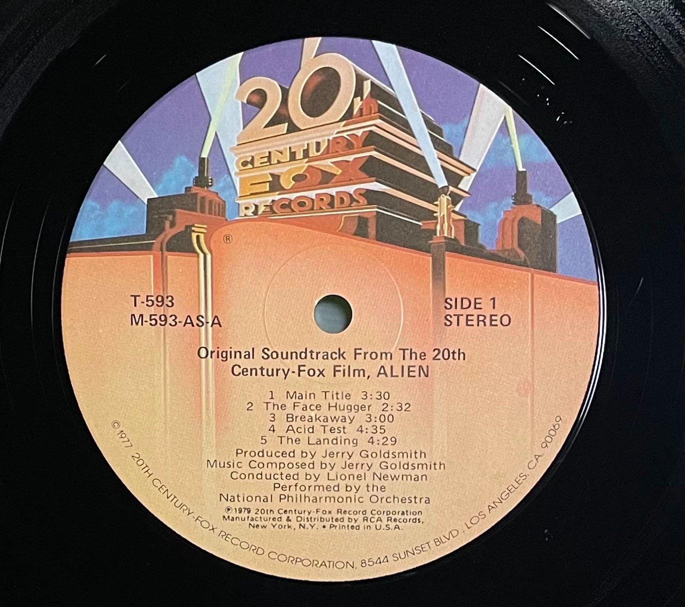 Alien – Original Motion Picture Soundtrack 1979 US First-Press Vinyl LP — product detail 3