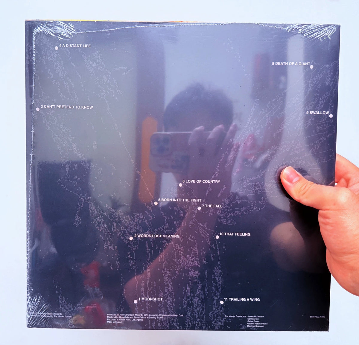 The Murder Capital – Blindness – Signed Splatter Vinyl LP photo 2