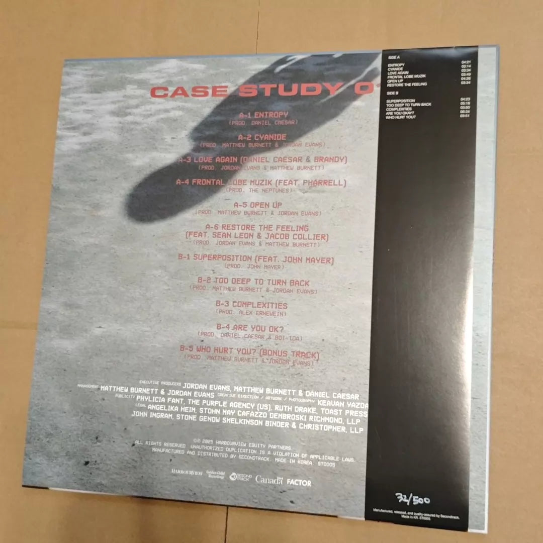 Daniel Caesar – Case Study 01, Limited Coloured Vinyl (LP) – photo 2