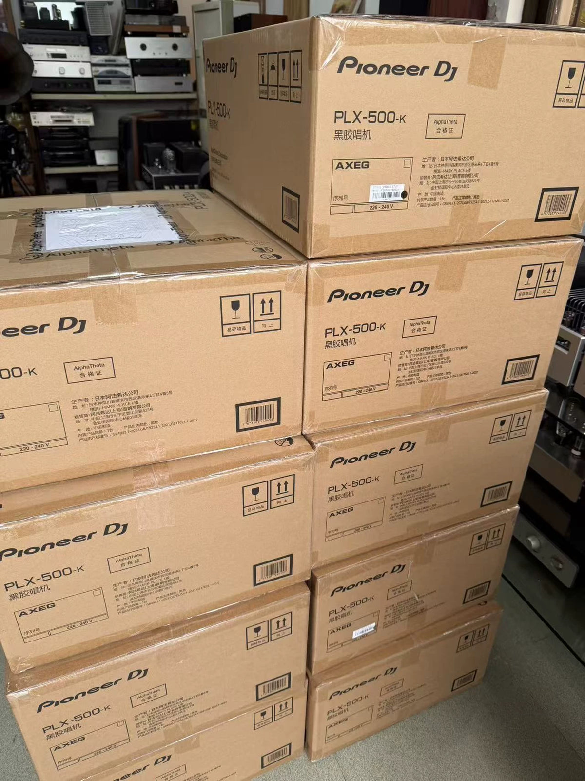 Pioneer DJ PLX-500-K – Black Turntable, Sealed