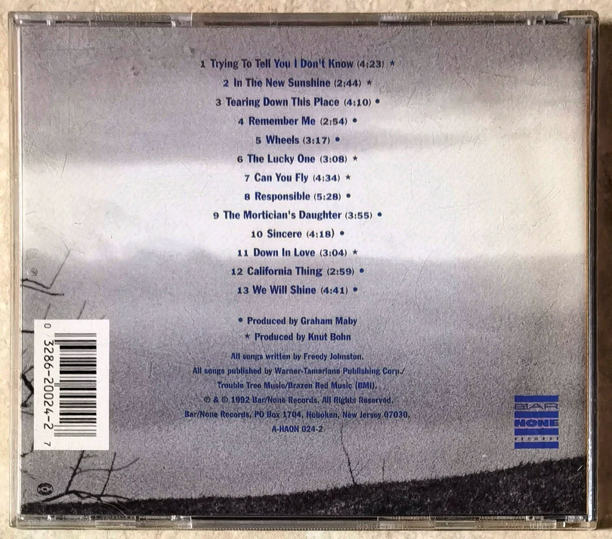Freedy Johnston – Can You Fly – US CD