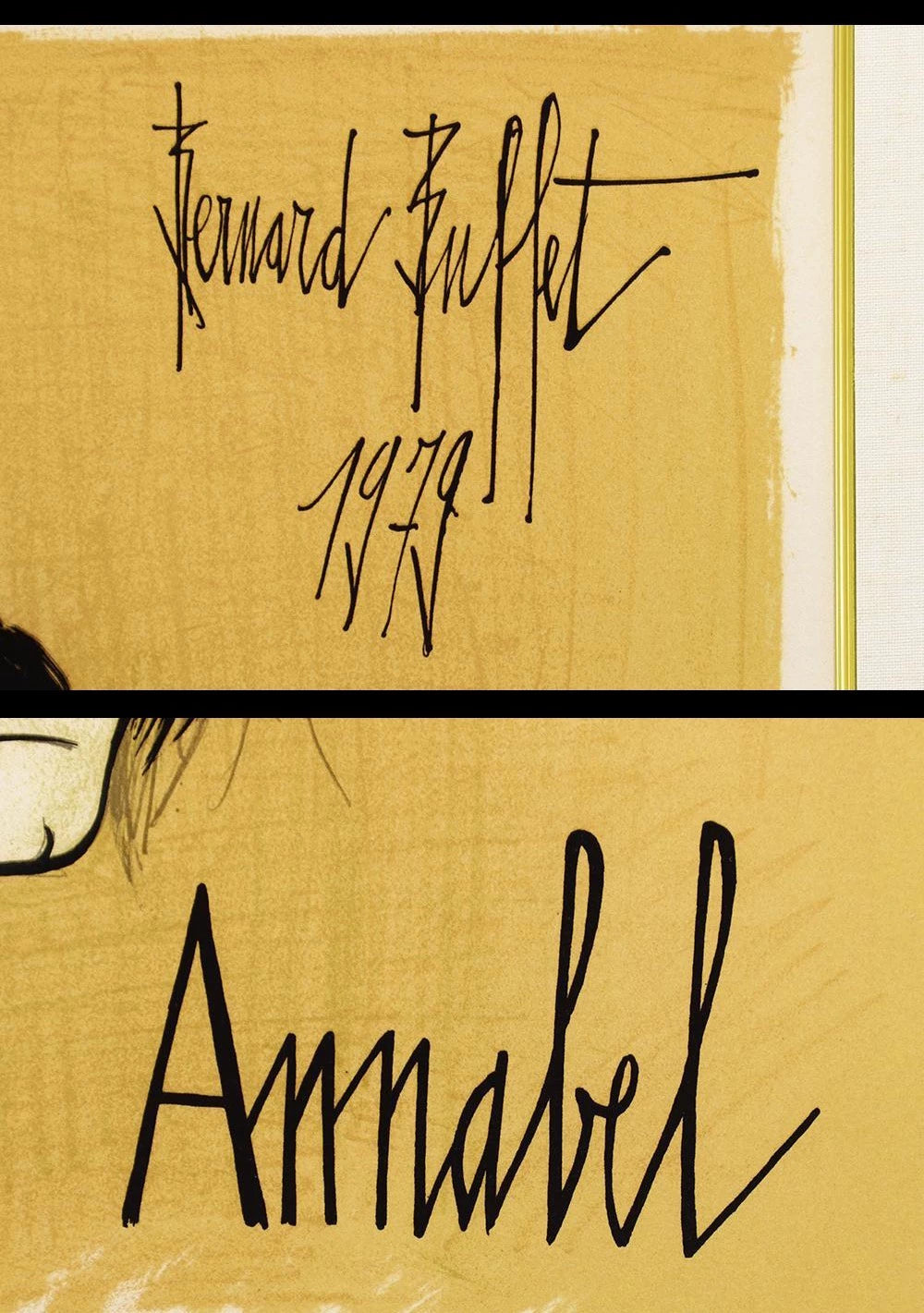 Bernard Buffet – Annabel 1979 Signed EA Lithograph