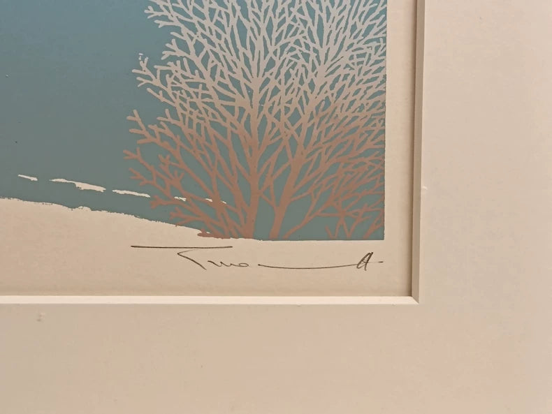 Takeo Honma – Mountain and Lake – Signed Artist’s Proof Screenprint