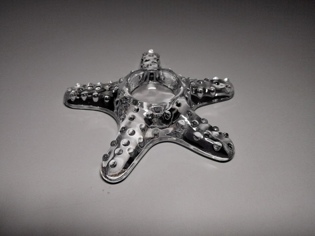 Clear Glass Starfish Paperweight 3