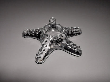 Clear Glass Starfish Paperweight 3
