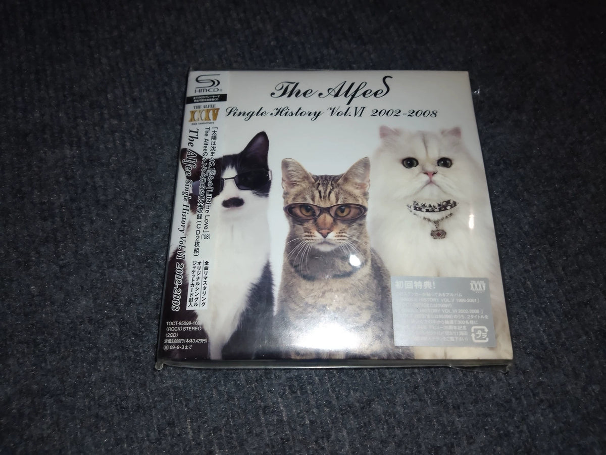 The Alfee – Single History Vol. VI 2002–2008 – Japanese 2CD with OBI – actual item photograph 1