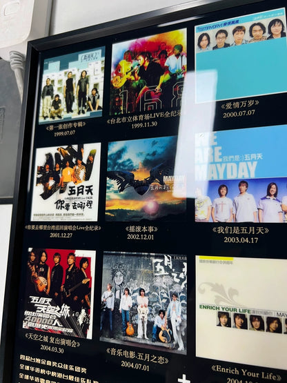 Mayday – 25th Anniversary Discography – Framed Collector Poster – actual item photograph 6