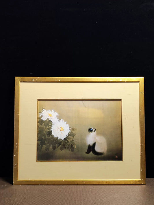 Matazo Kayama – Cat – Framed Museum Reproduction