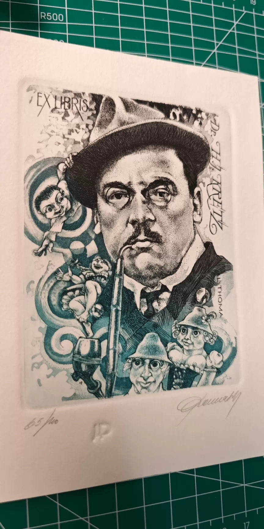 Portrait Copperplate Bookplate Print — product detail 4