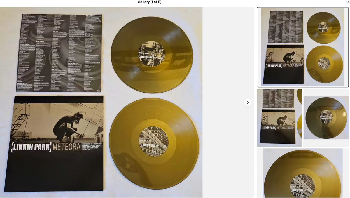Linkin Park – Meteora 2013 Hot Topic Gold Vinyl LP — product detail 7
