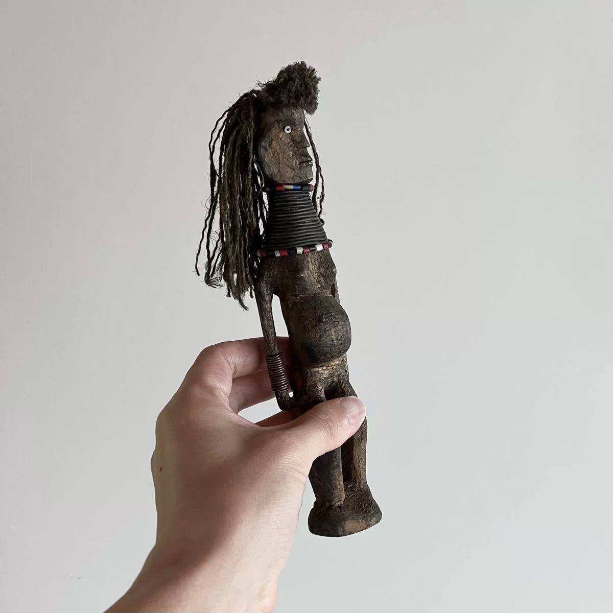 Vintage Kenya Turkana Hand-Carved Wooden Figure