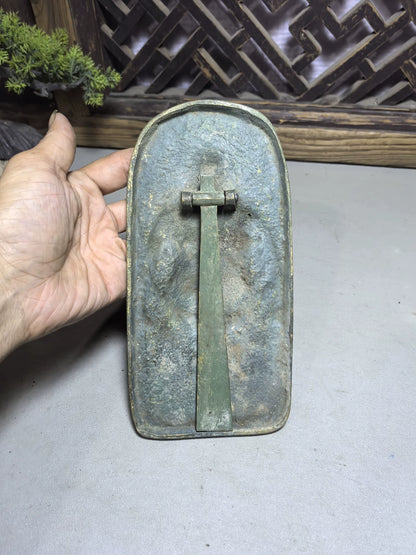 Sumo Wrestler – Japanese Metal Relief with Stand – detail 6