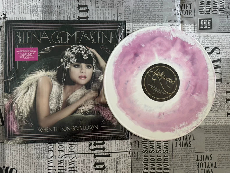 Selena Gomez & The Scene – When the Sun Goes Down – Lavender & White Swirl Vinyl
