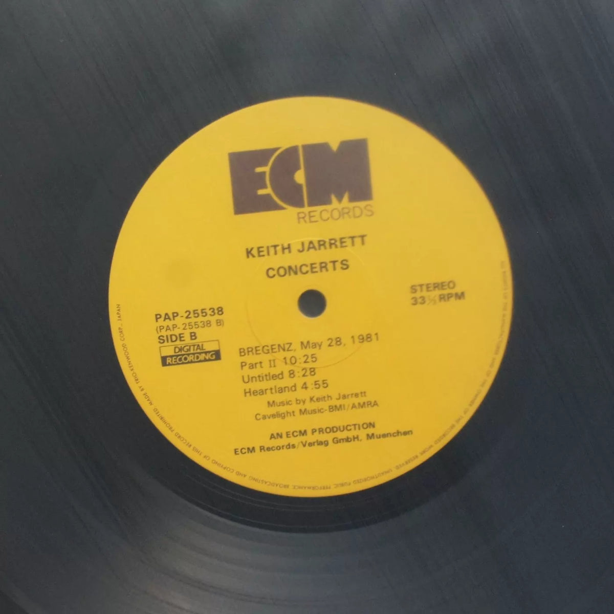 Keith Jarrett – Concerts – Japanese LP with OBI – actual item photograph 4
