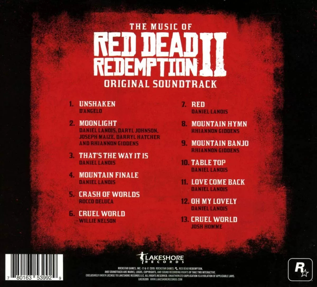 Red Dead Redemption II – Original Soundtrack CD