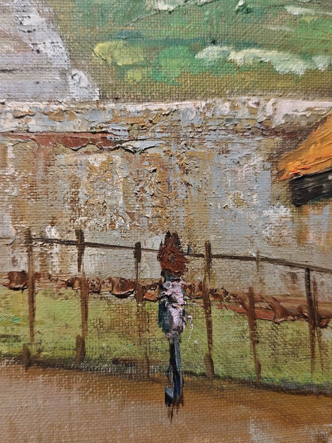 Sacré-Cœur Street Scene – Framed Oil Painting