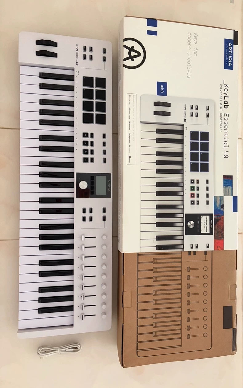 Arturia KeyLab Essential 49 MK3 – White MIDI Keyboard