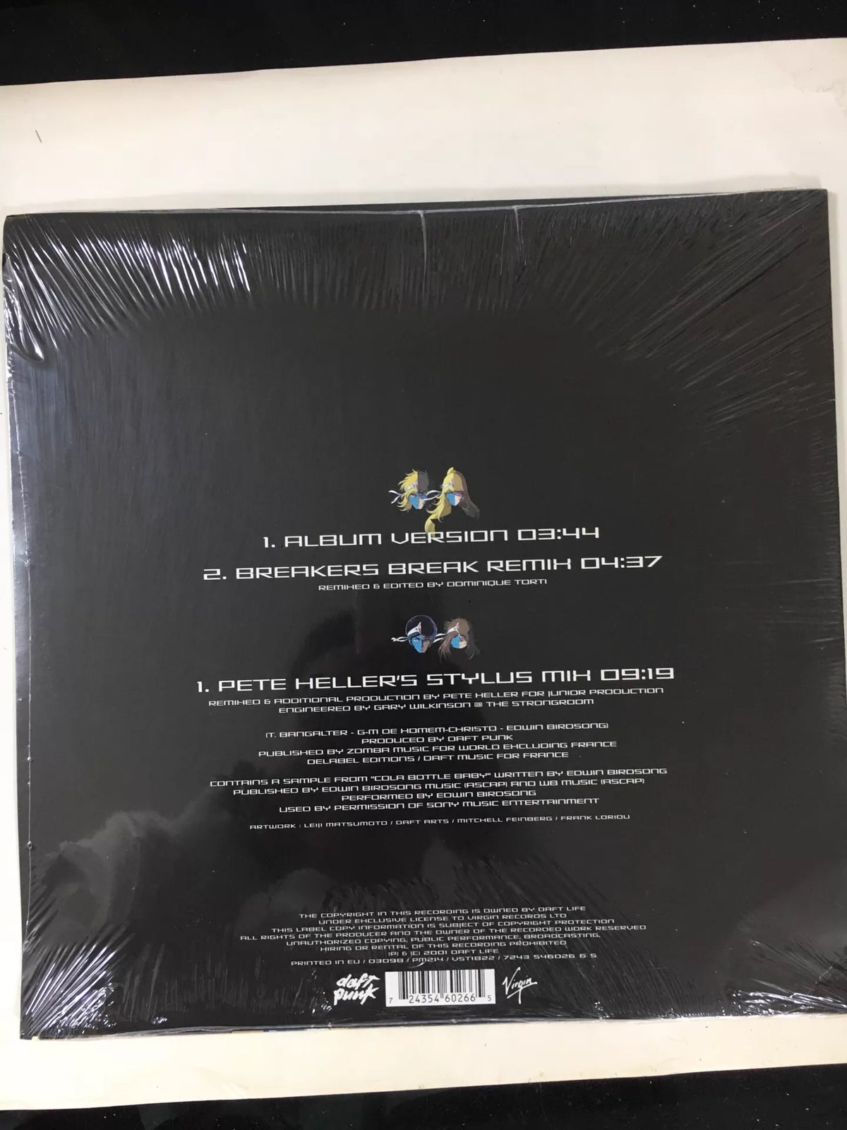Daft Punk – Harder Better Faster Stronger – 2001 Vinyl (12") — photo 2