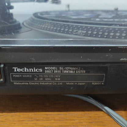 Technics SL-1210MK2 Direct-Drive DJ Turntable – Black – image 8