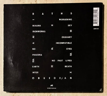 Baths – Obsidian – European CD