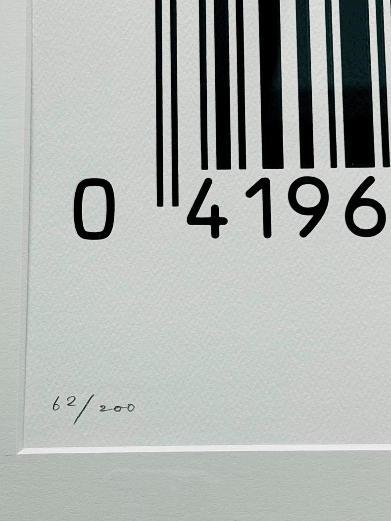 U.G. Saito – Barcode Tiger – Signed Framed Screenprint 62/200