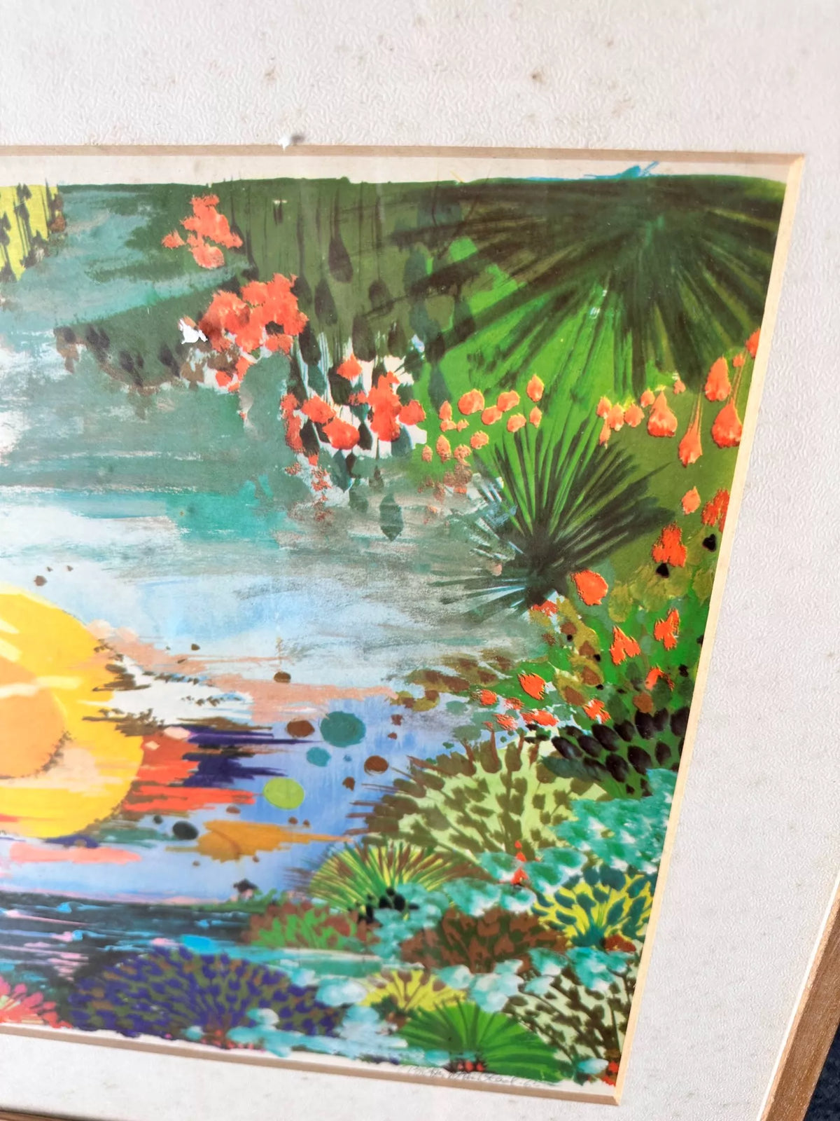 Tropical Waters – Japanese Vintage Framed Colour Print
