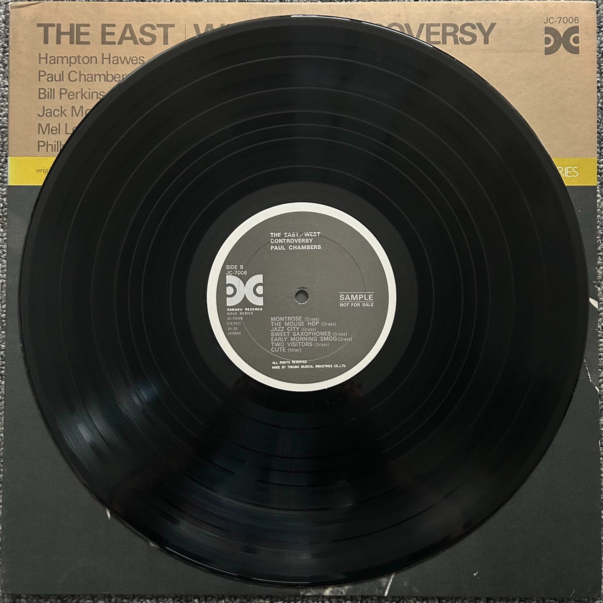 Hampton Hawes & Paul Chambers – East / West Controversy – Japanese LP – actual item photograph 4