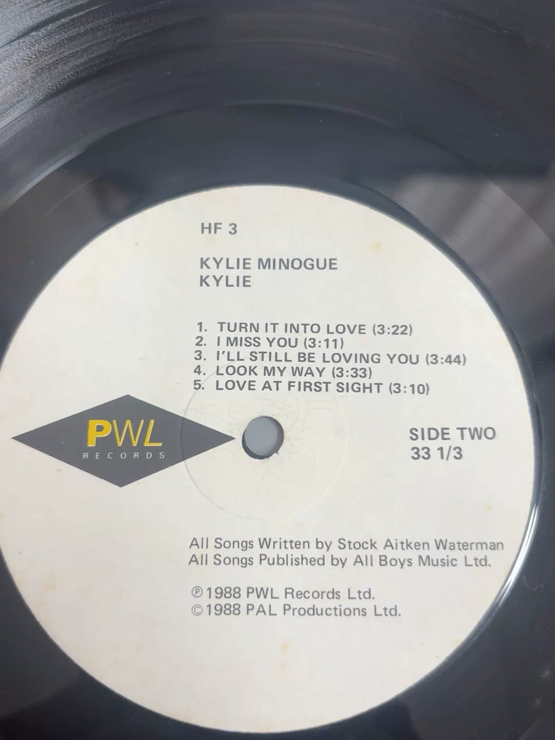 Kylie Minogue – Kylie – Vinyl LP HF 3