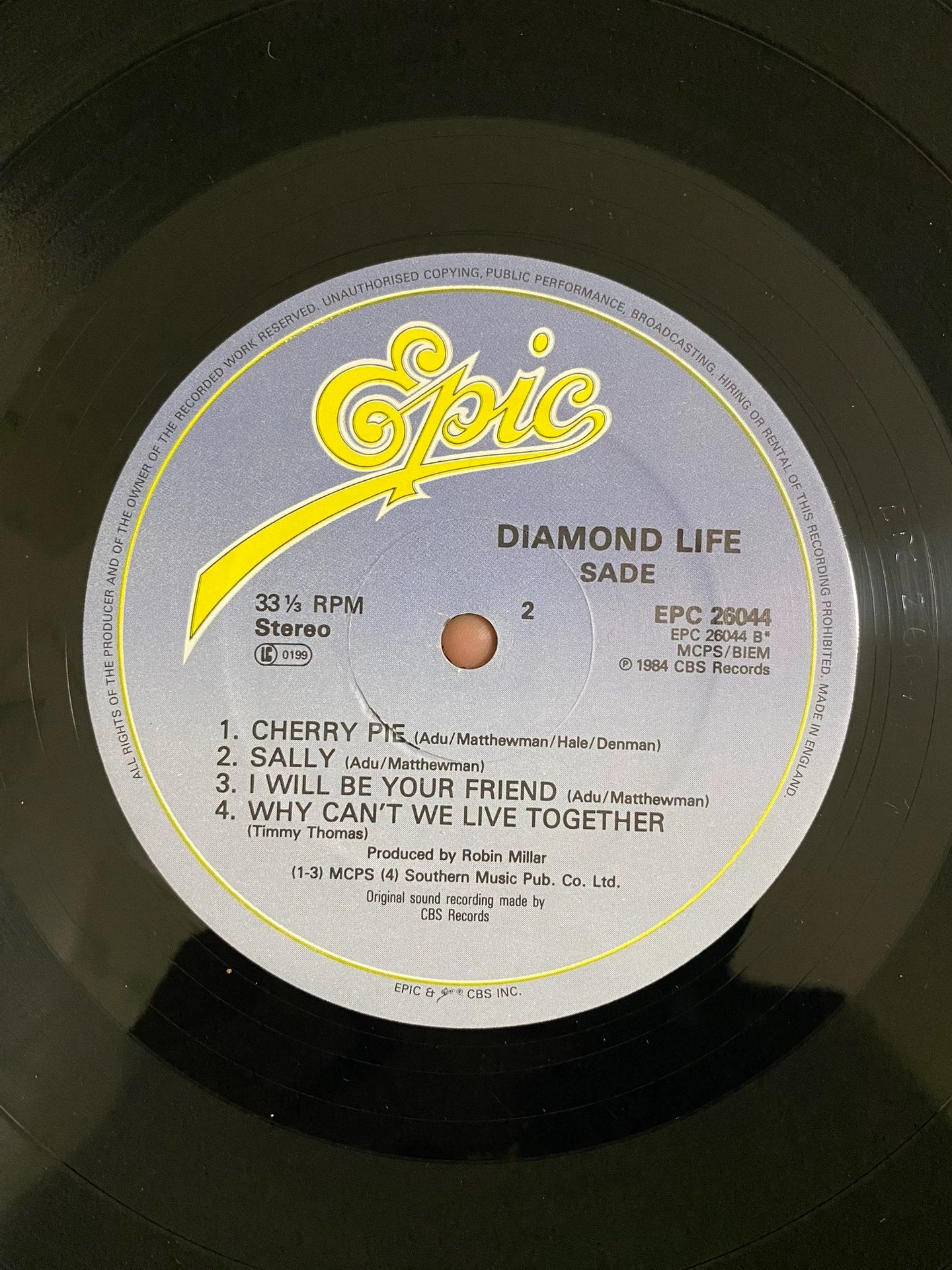 Sade – Diamond Life – 1984 UK First Press Vinyl (LP)