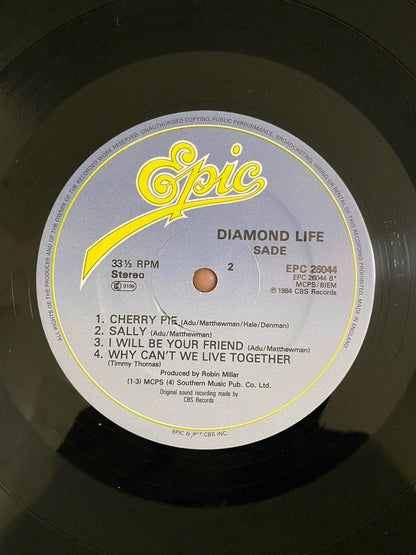 Sade – Diamond Life – 1984 UK First Press Vinyl (LP)