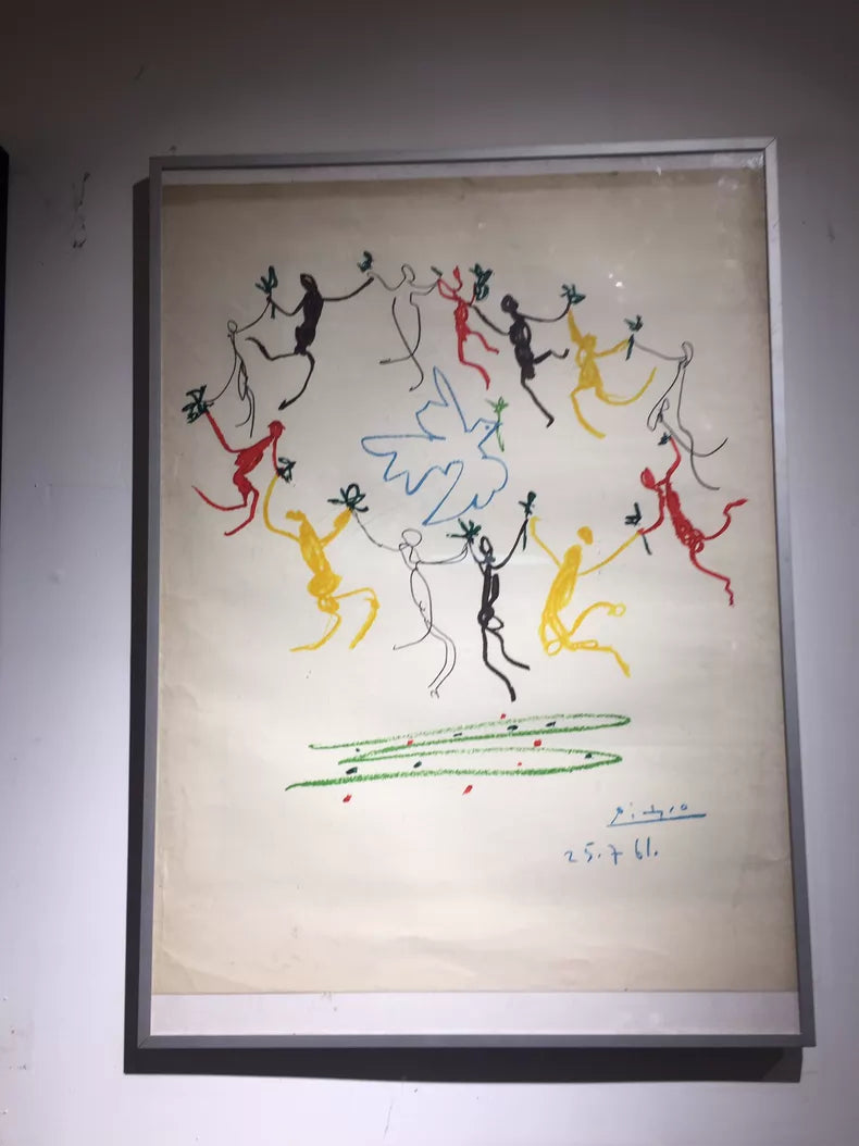 Picasso 1/500 Early Lithograph – Framed