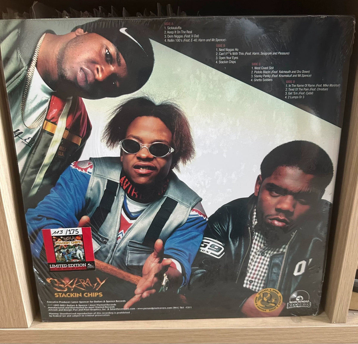3X Krazy – Stackin Chips, Red Vinyl (2LP) – photo 2
