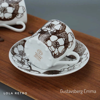 Gustavsberg Emma – Floral Cup and Saucer — product detail 4