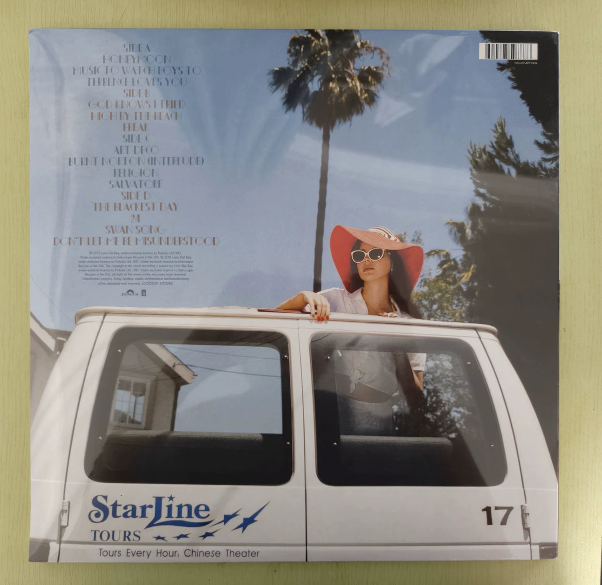 Lana Del Rey – Honeymoon – Black Vinyl 2LP – actual item photograph 2