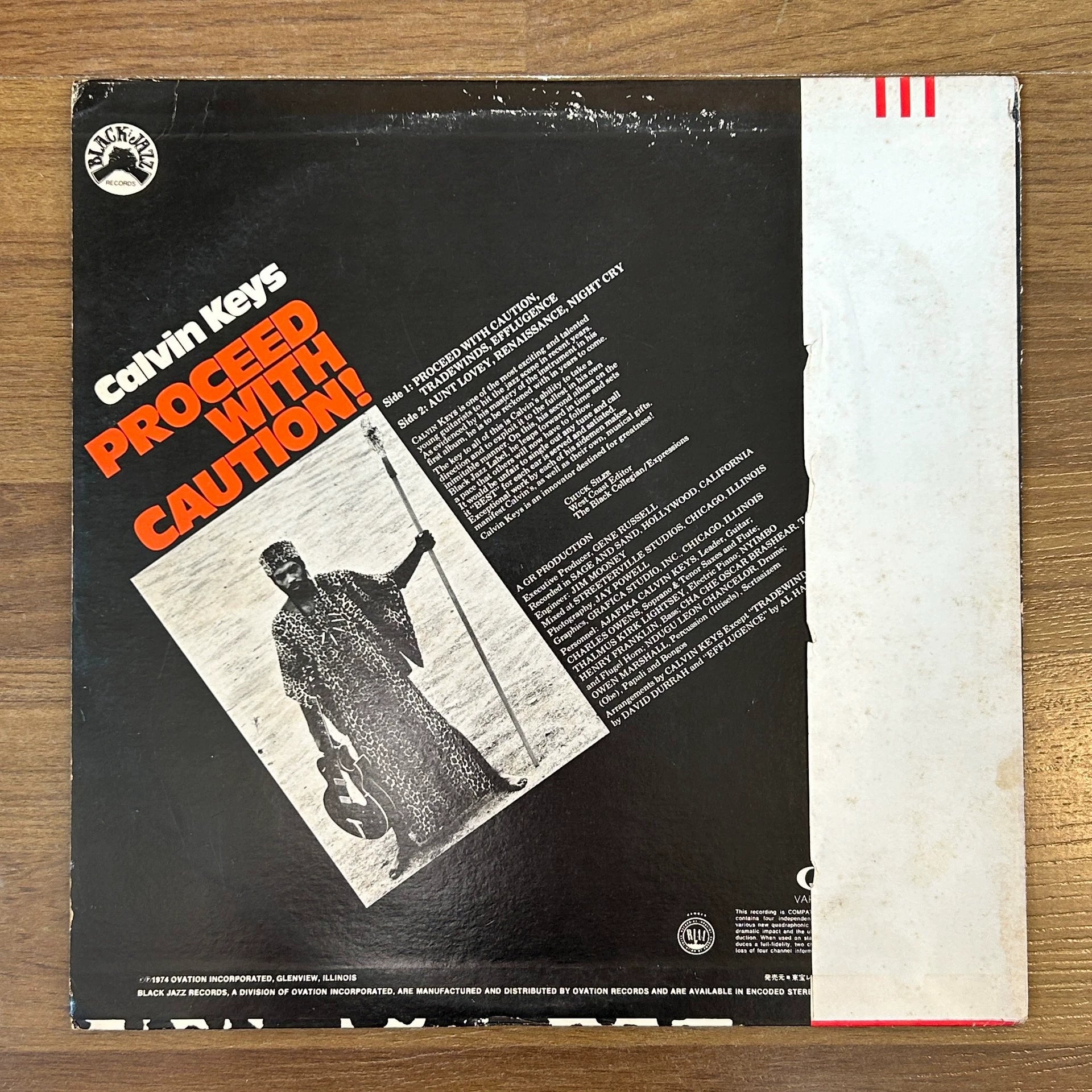 Calvin Keys – Proceed with Caution! 1974 Japanese First-Press Vinyl LP
