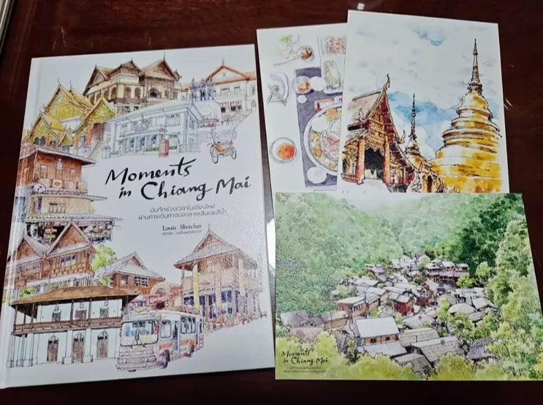 Louis Sketcher Thailand Watercolor Art Books