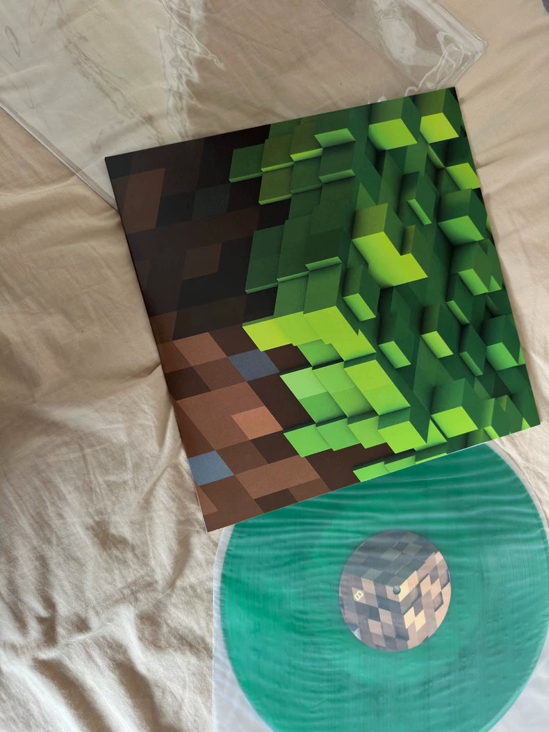 C418 – Minecraft Volume Alpha – Green Vinyl LP – actual product photo 1