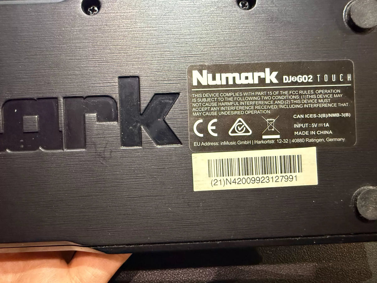 Numark DJ2GO2 Touch – Compact USB DJ Controller – actual item photograph 2