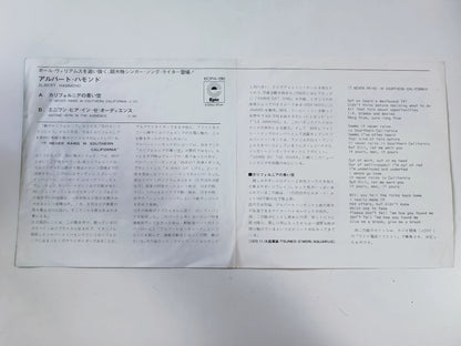 Albert Hammond – It Never Rains in Southern California – Japanese 7-Inch Single – actual item photograph 5