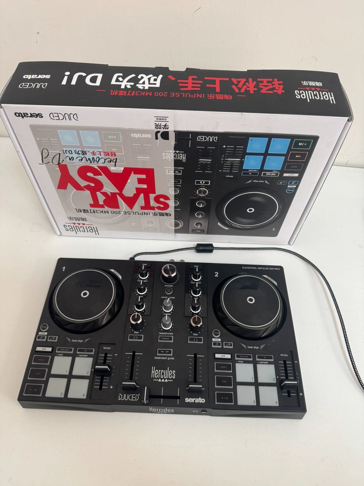 Hercules DJControl Inpulse 200 MK2 – Boxed DJ Controller – actual item photograph 1