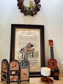 Piano Score — Framed Decorative Print, 50 × 70cm