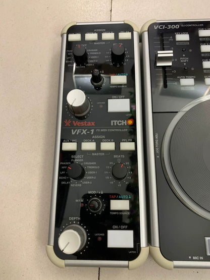 Vestax VCI-300 + VFX-1 – DJ Controller and Effects Unit – actual item photograph 3