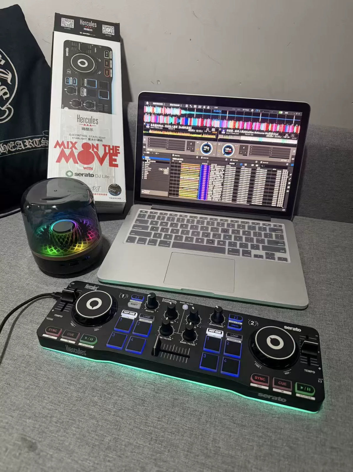 Hercules DJControl Starlight – Compact DJ Controller with Box